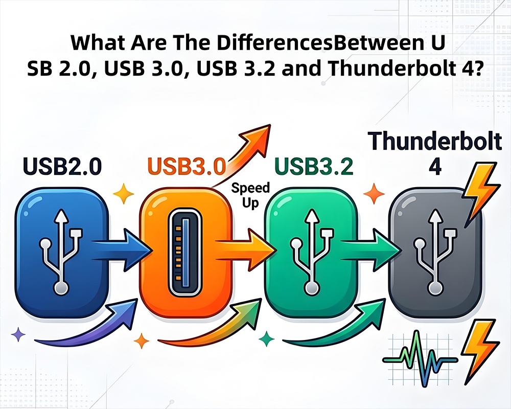 Şirketin en son blog yazıları USB2.0 USB3.0 USB3.2 ve Thunderbolt 4 arasındaki farklar nelerdir?