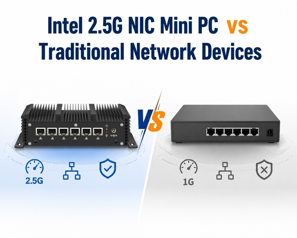 Şirketin en son blog yazıları Intel 2.5G Ethernet Mini PC VS Geleneksel Ağ Cihazları: Esnek Kurumsal Ağ Oluşturma İçin Uygulama Farklılıkları