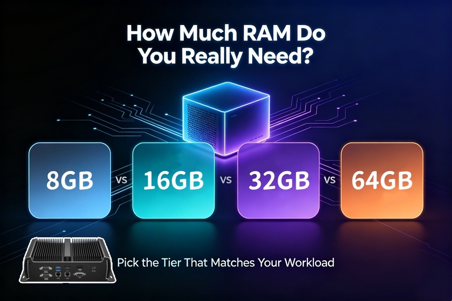 Şirketin en son blog yazıları 8GB vs 16GB vs 32GB vs 64GB Mini PC: Gerçekten Ne Kadar RAM'e İhtiyacınız Var?