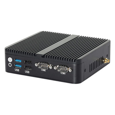 satın al J6412 N100 İşlemci Mini Fanless PC DDR4 Çift LAN Çift COM RS232 Üçlü Ekran online manufacture