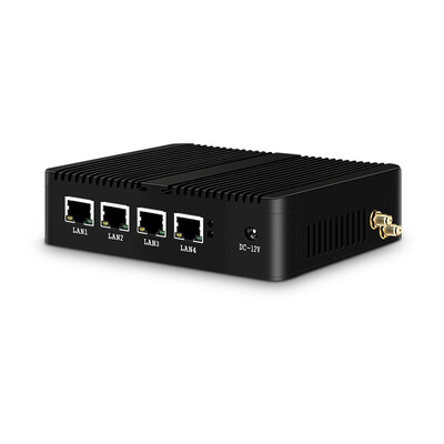 satın almak Intel J1900 Mini PC Firewall PFsense 4 Gigabit LAN Win10 Çift Ekran Destekler Çevrimiçi üretim