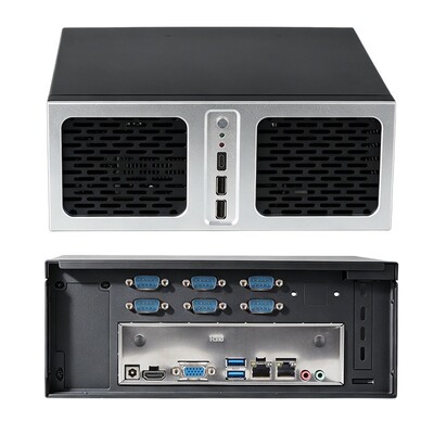 satın al 6 COM 2 LAN'lı Intel Celeron G6900 İşlemci Endüstriyel Mini PC Çevrimiçi üretim