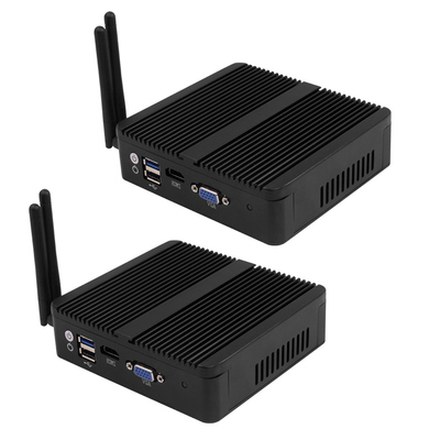 satın almak Intel J1900 Mini PC Firewall PFsense 4 Gigabit LAN Win10 Çift Ekran Destekler Çevrimiçi üretim