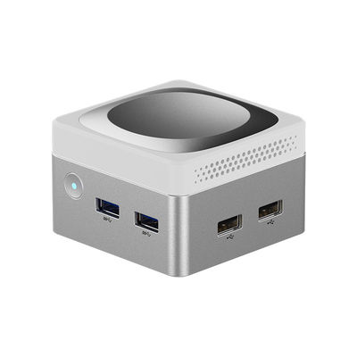Intel N100 Mini Küp Bilgisayarı LPDDR5 Çift Gigabit Ethernet RJ45 Ev için Mini PC