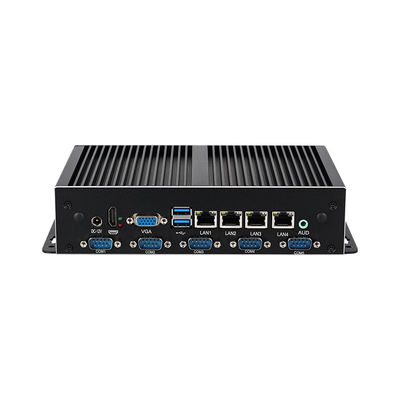 Intel Serisi Fanless Endüstriyel Mini Bilgisayar 4 Gigabit Ethernet LAN 6COM