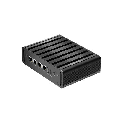 Intel N100 4 LAN Dual COM Endüstriyel Mini Fansiz Bilgisayar WIFI DDR4 16G RAM Windows Linux ile