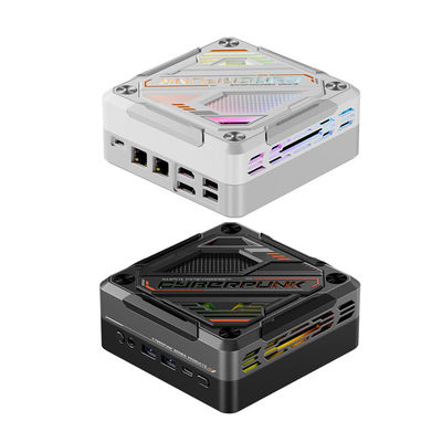 AMD Ryzen R7 7840HS Mini PC Çift LAN DDR5 64GB Oyun Mini PC Işıkla