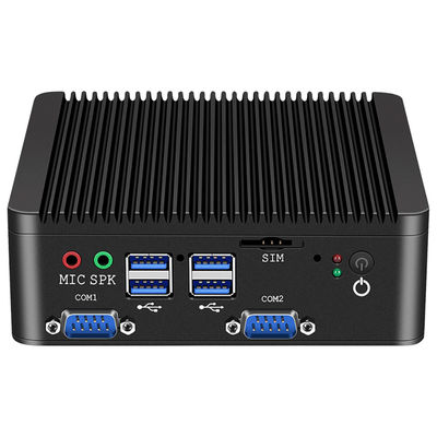 Endüstriyel Intel Celeron N4000 Mini PC RS485 Linux DDR4 8GB Fanless Mini Bilgisayar