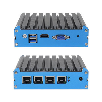 Intel Celeron Serisi Firewall Mini PC Dört RJ45 2.5G Ethernet Linux ile