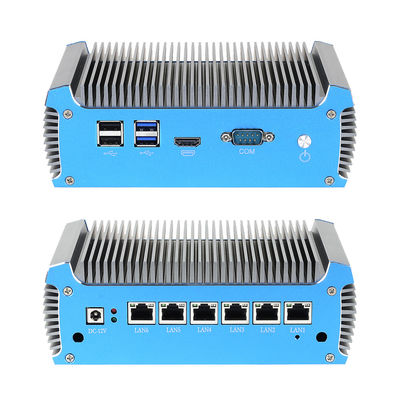 6 RJ45 Ethernet Soft Router PC DDR4 8G'ye kadar ve Intel Celeron 3865U işlemcisi ile