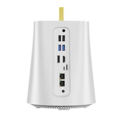 Dört RJ45 2.5G LAN Yazılım Yönlendiricisi DDR4 32G NAS Intel Ve AMD Firewall Mini PC
