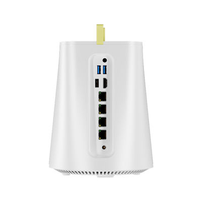AMD Athlon 300U 3050E 4 LAN NAS Firewall Mini PC DDR4 64G ve Fan For Router ile
