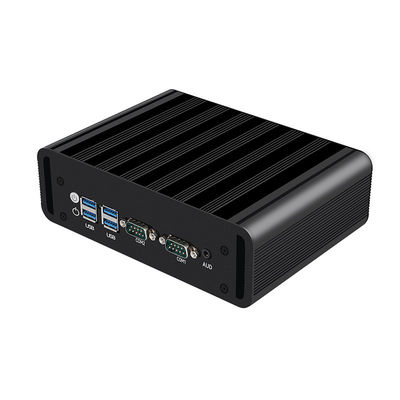 Intel Core i3 i5 i7 İşlemciler Fansiz Endüstriyel Mini PC 2LAN 2COM RS485 ile