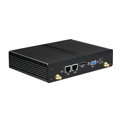 Intel Pentium Fanless Endüstriyel Bilgisayarı Siyah Şasi ile mSATA SSD Depolama Ve HDMI
