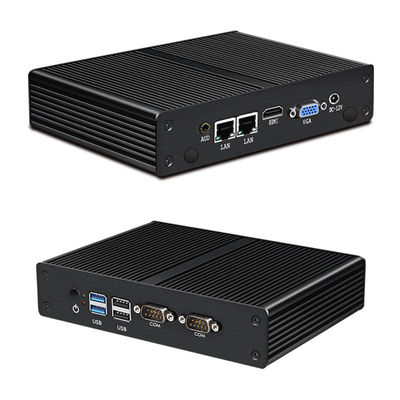 Intel Pentium Celeron Endüstriyel Fanless Mini PC ODM OEM özelleştirmeyi destekliyor