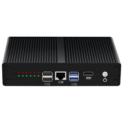 Intel Pentium 4405U Mini PC Router 6 Ethernet Siyah Alüminyum Şasi ile