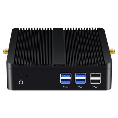 DDR3 RAM Fanless Mini PC Intel İşlemciler Mini Masaüstü Bilgisayar Alüminyum Şasi
