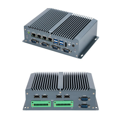 Fansiz Endüstriyel Bilgisayar Intel Core i5 8250U 4 Ethernet GPIO Mini Bilgisayar COM ile