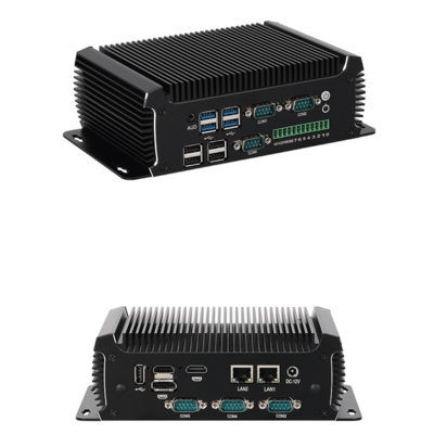 Intel N97 Mini PC Fansız Endüstriyel Bilgisayar 16 GB 2 LAN 6 COM
