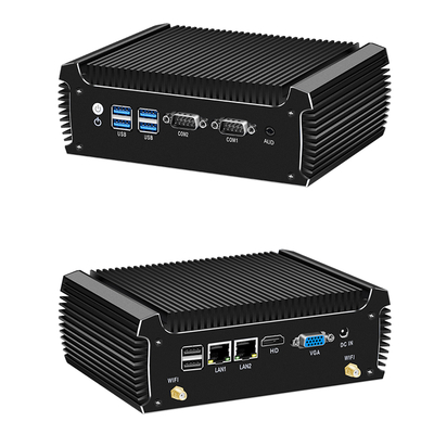 Intel Core i3 7100U Mini PC Fansiz Endüstriyel PC 16 GB 2 LAN 2 COM ile