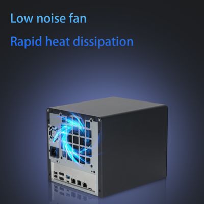 NAS Sunucusu N100 6-Bay Anahtar Arayüzü NAS Ağı Bağlı Depolama Kapısı