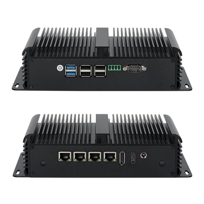 Intel N100 İşlemcisi Dört LAN Çift COM ve Altı USB Endüstriyel Mini PC ile