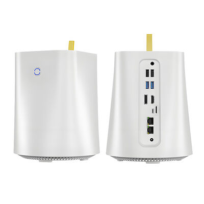 NAS Ana Bilgisayarı AMD R3 3200U İşlemci 2 Intel I225V Gigabit LAN 2 USB2.0 2 USB3.0 DDR4 1 HD-MI Win10 Win11 Ubuntu Mini Bilgisayar