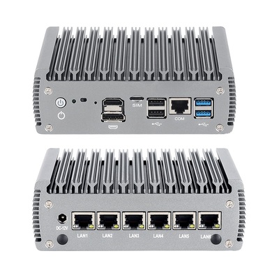 6 LAN 1 HD-MI 1 DP'li Intel N100 İşlemci Güvenlik Duvarı Mini Bilgisayar